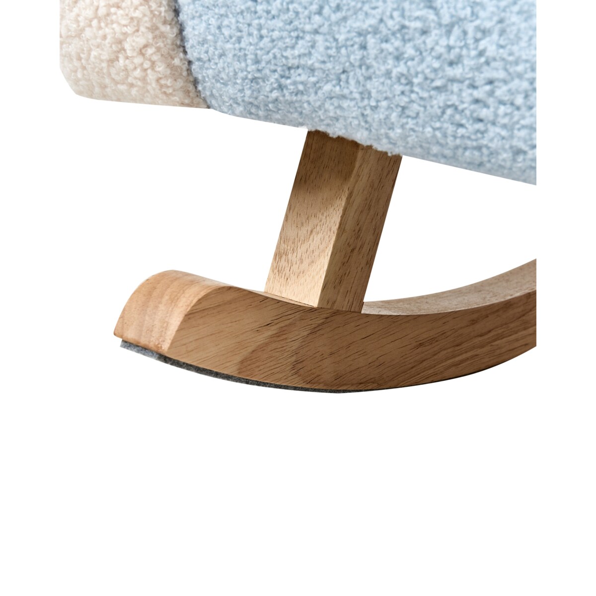 Fotel bujany dziecięcy boucle jasnoniebieski SKARE