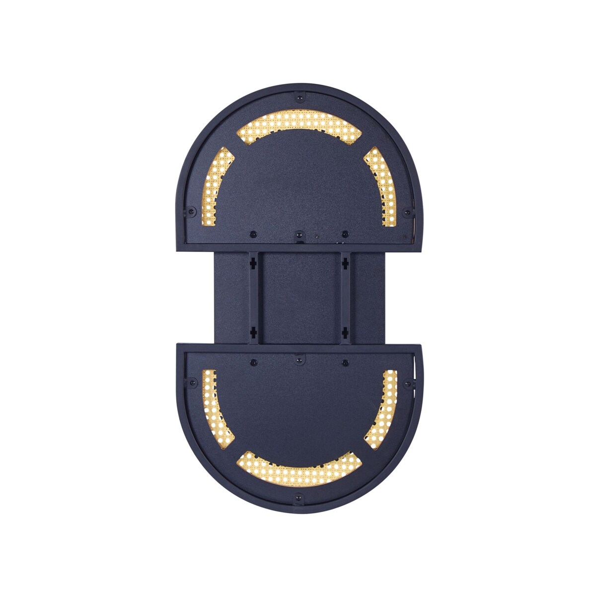 Lustro ścienne rattanowe 43 x 75 cm jasne STAINS