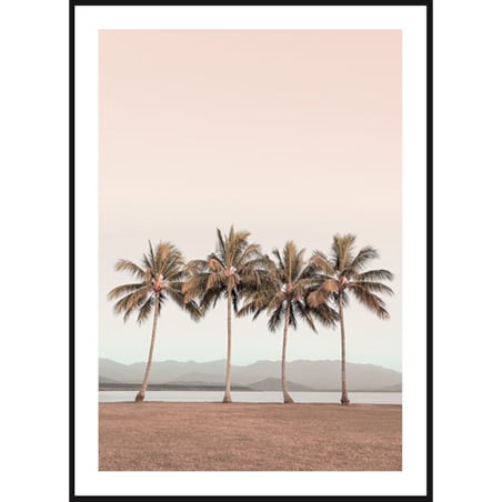 Poster Story, Plakat, Obraz - Palmy na Plaży, wymiary 60 x 84 cm