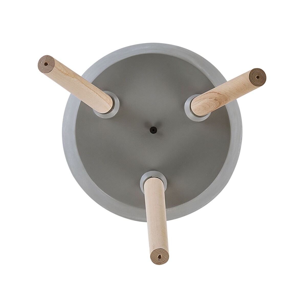 Doniczka na stojaku 44 x 44 x 61 cm jasnoszara MALAKI