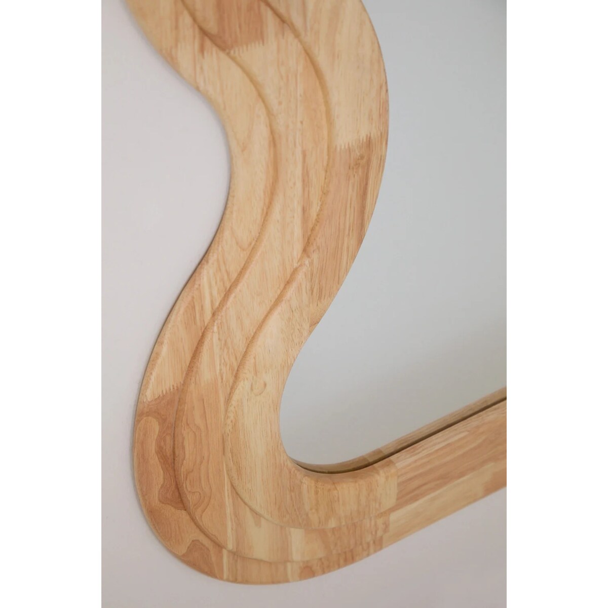 Lustro ścienne z drewna dębowego 85x180 cm Lierta