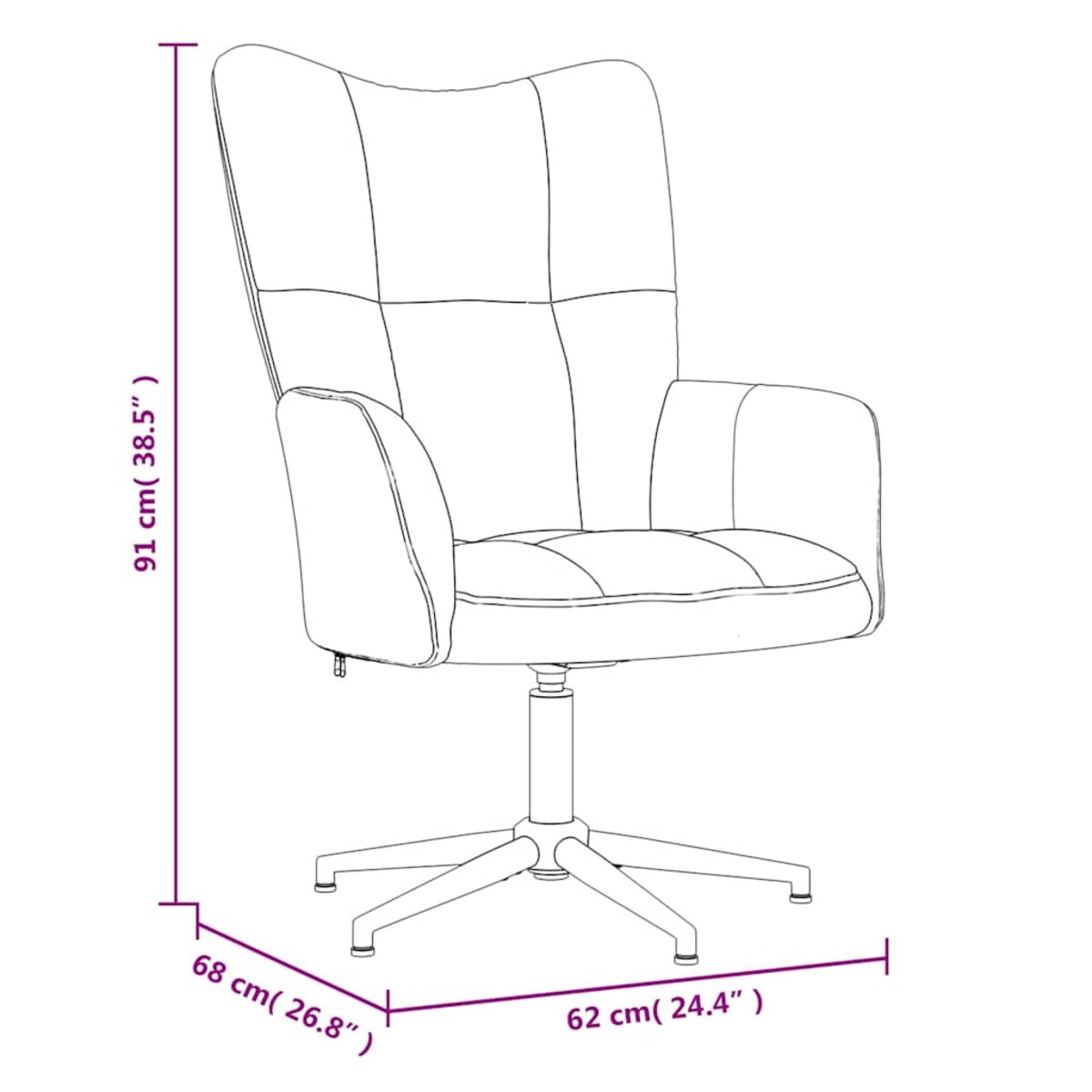 vidaXL Fotel z podnóżkiem, musztardowy, obity aksamitem