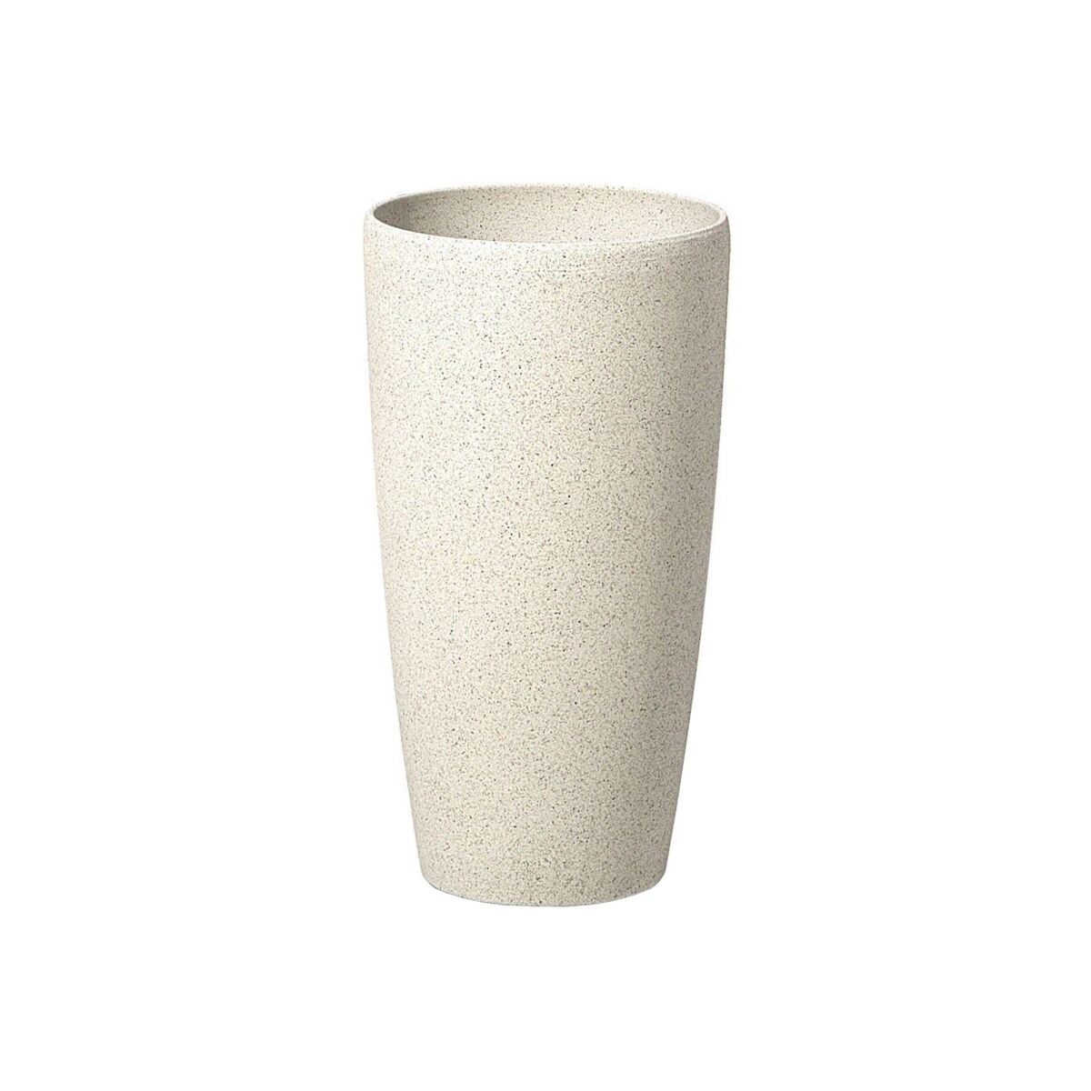 Zestaw 2 doniczek 23 x 23 x 42 cm beżowy ABDERA