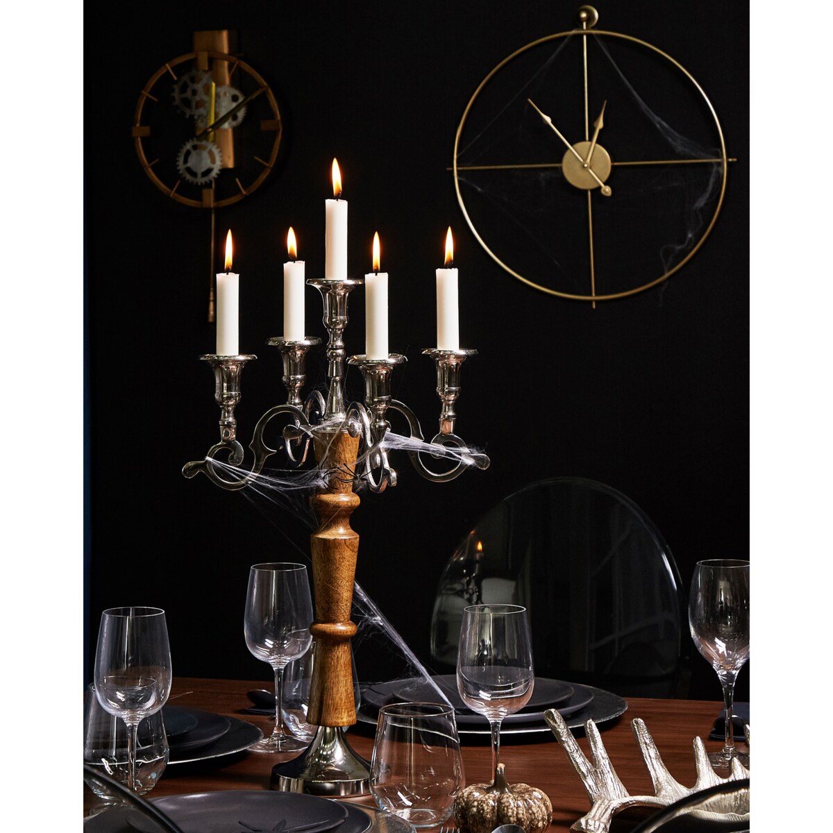 Zegar ścienny z wahadłem ø 30 cm złoty MARCOTE