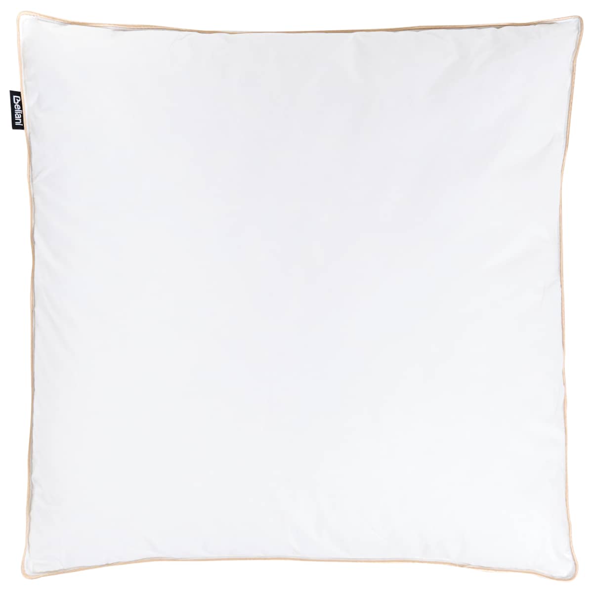 Poduszka trzykomorowa ETNA Niska 80 x 80 cm Kacze pióra i puch Biały