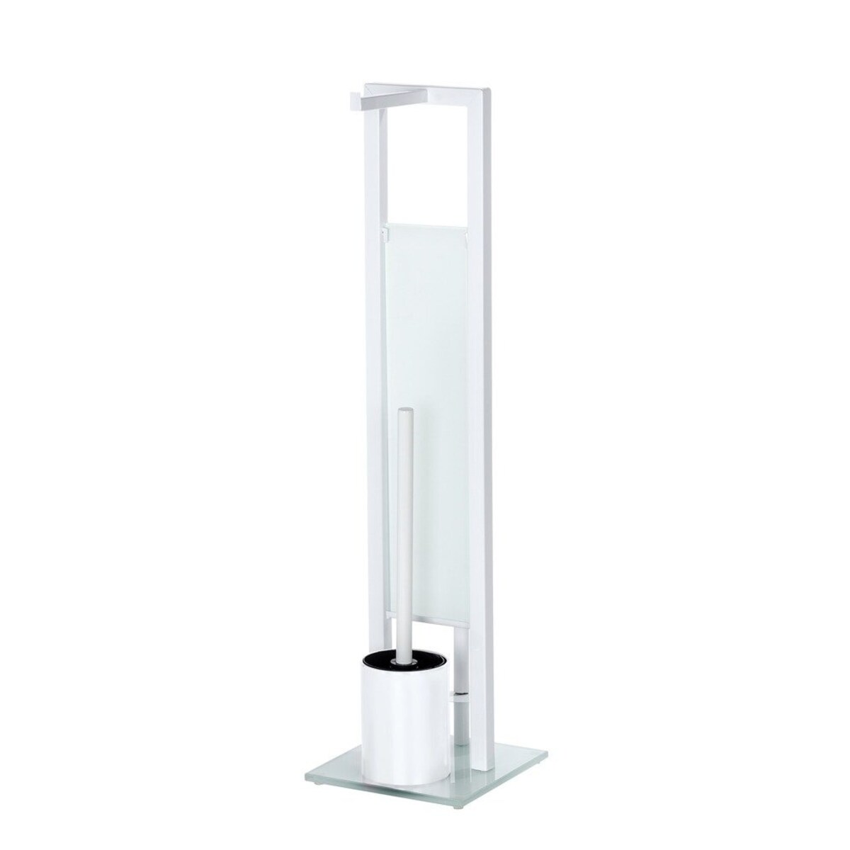 Stojak na papier toaletowy i szczotkę do WC, RIVALTA WHITE - 3 w 1 , WENKO, kolor biały