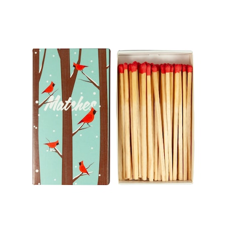Zapałki długie "Zimowe ptaki"