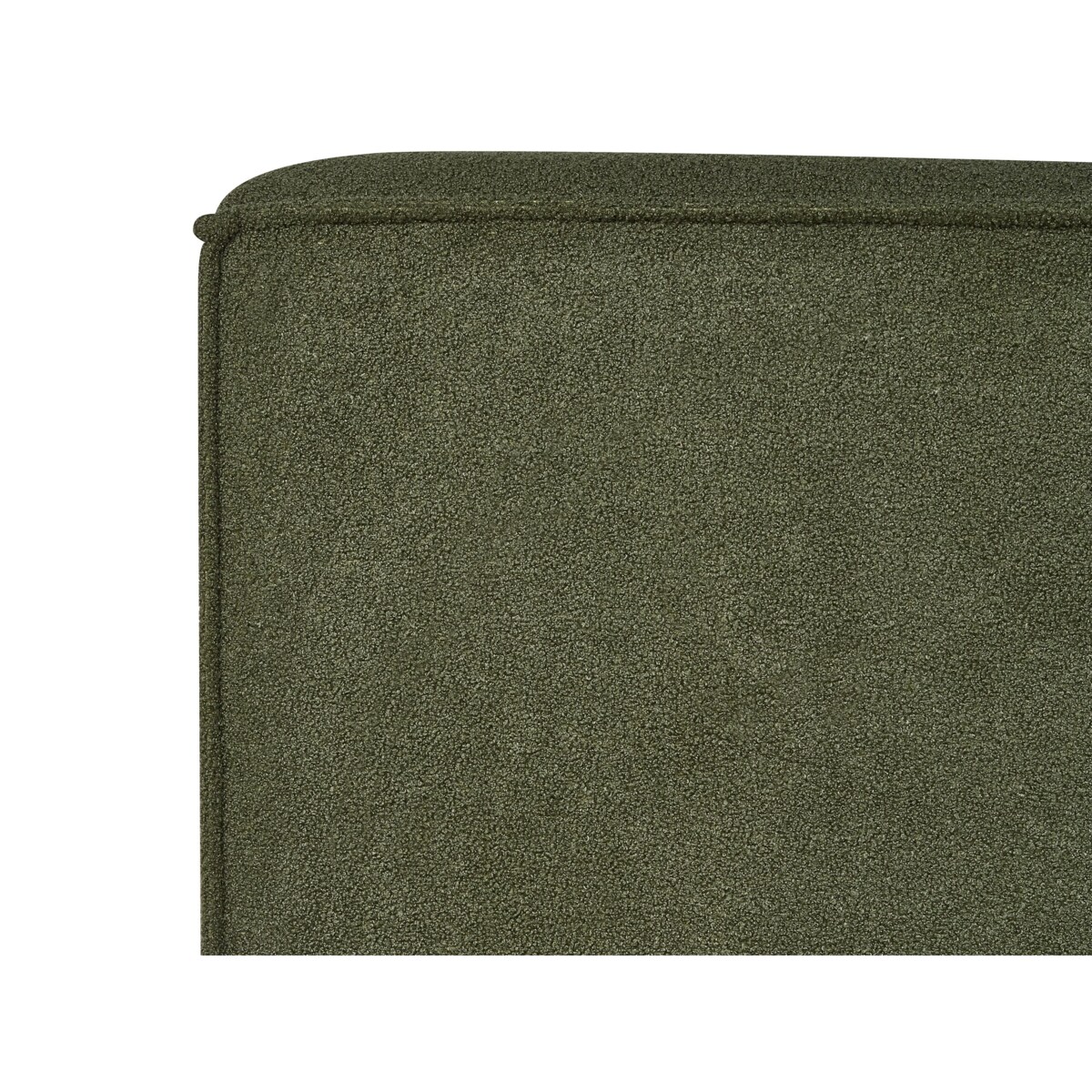 Łóżko boucle 160 x 200 cm zielone LINARDS