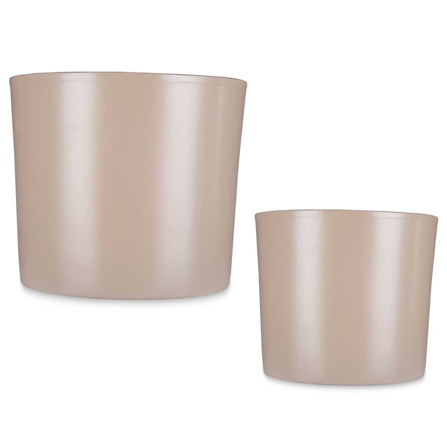 Doniczki ceramiczne MINIMAL, 2 sztuki, Ø 22 cm i Ø 27 cm