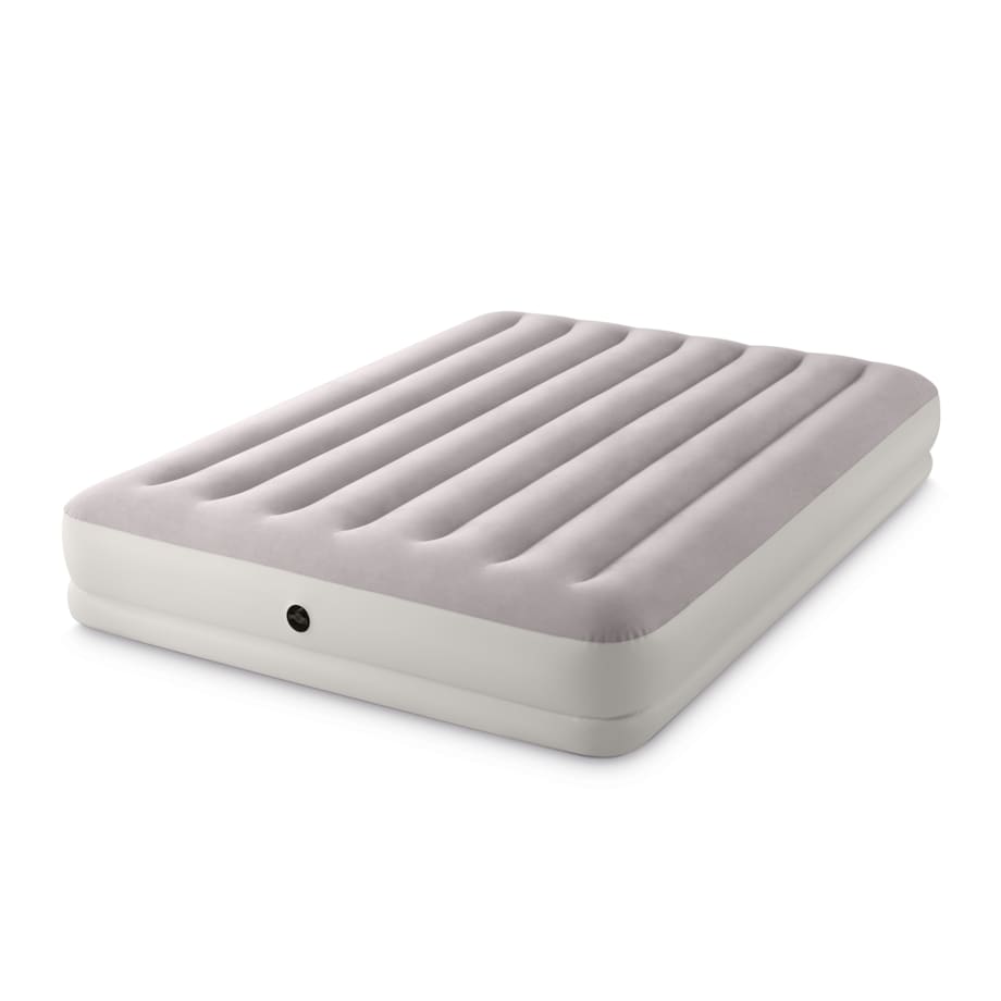 Materac dmuchany welur 203x152 + pompka Intex 64179