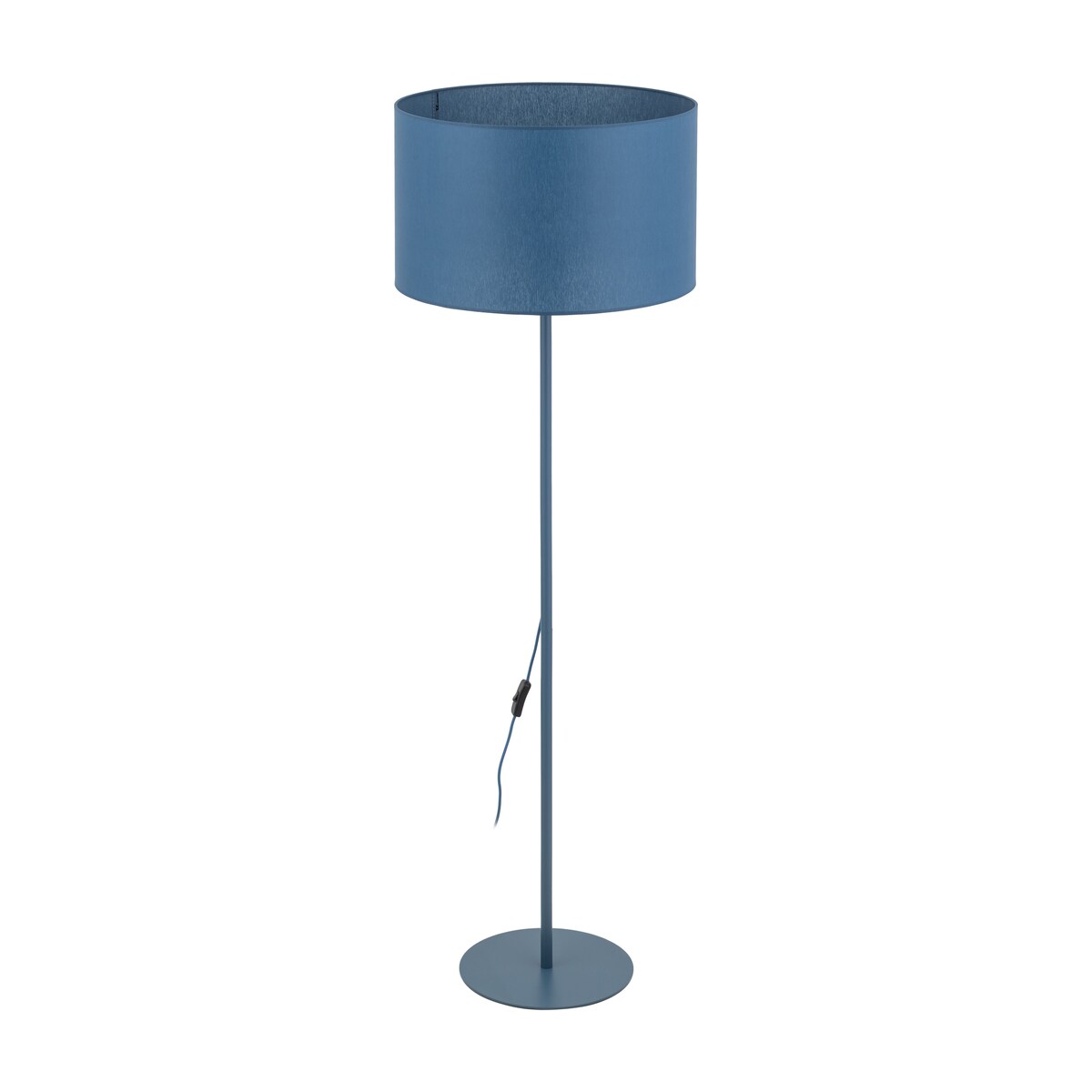Lampa Stojąca Tk Lighting Dalum Granatowa Podłogowa 1Xe27 Abażur 50Cm, Wysokość 151Cm