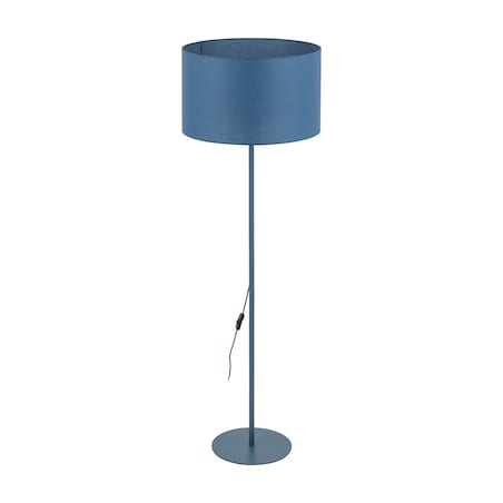 Lampa Stojąca Tk Lighting Dalum Granatowa Podłogowa 1Xe27 Abażur 50Cm, Wysokość 151Cm
