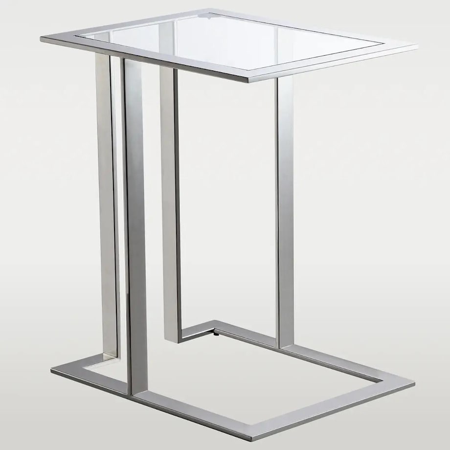 Dekoracyjny stolik szklany Hudson HU-ST1565S Cosmolight srebrny