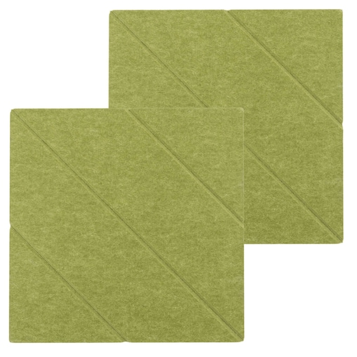 Zestaw 2 szt panel filcowy Felly 40x40 cm płytka kwadrat zielony