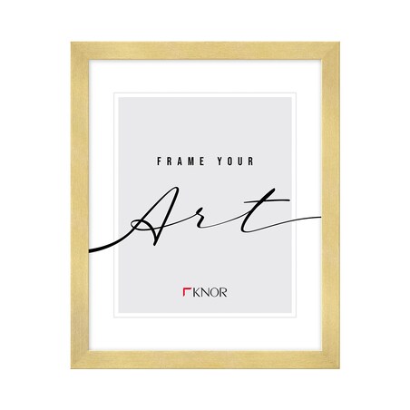 Złota ramka 21x29,7 cm, A4 szeroka ramka na zdjęcie, Knor-foto-ramki na zdjęcia i plakaty