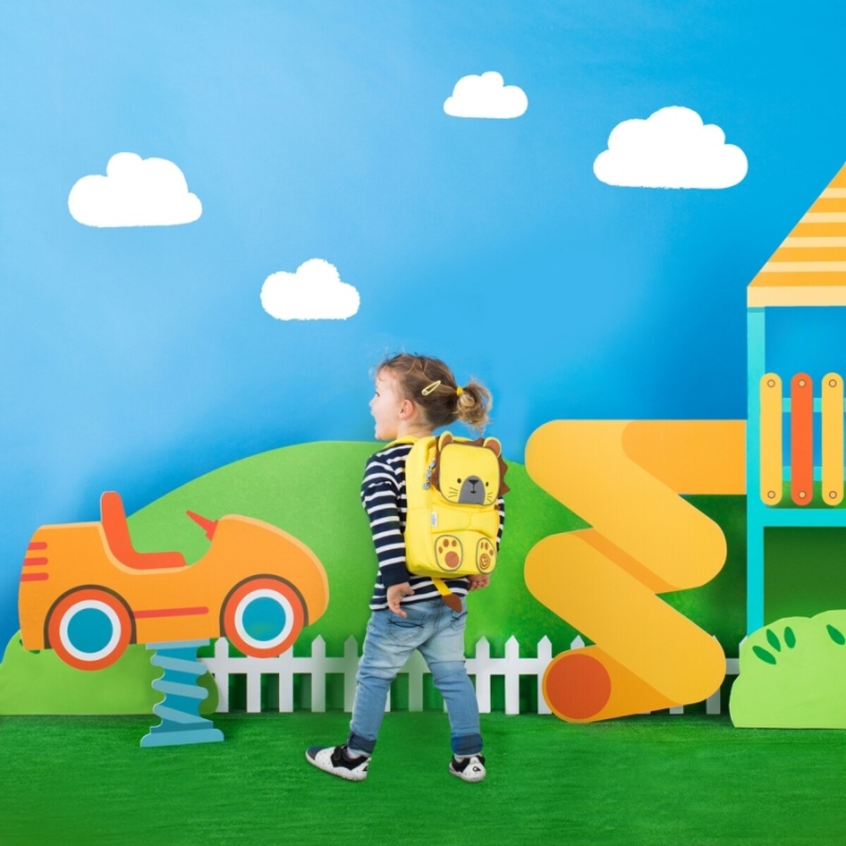 Plecak Toddlepak Trunki Lew Leeroy - żółty