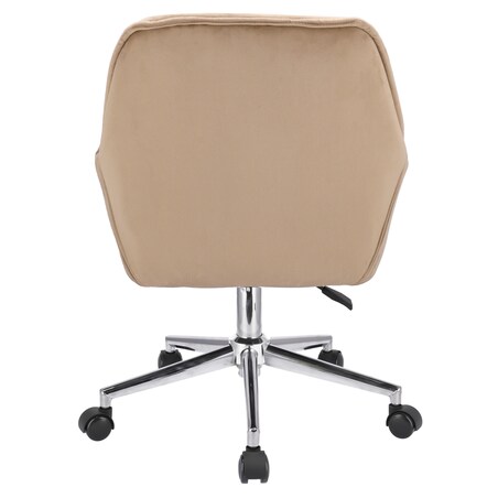 Fotel LARGO beżowy na srebrnej stopie