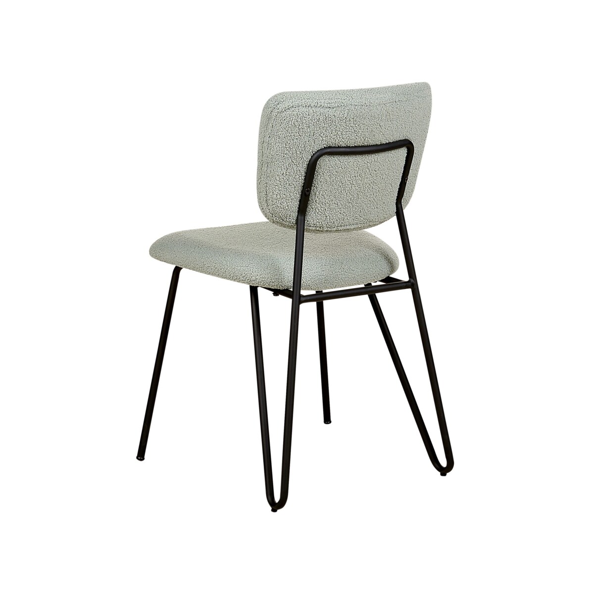 Zestaw 2 krzeseł do jadalni boucle jasnozielone NELKO