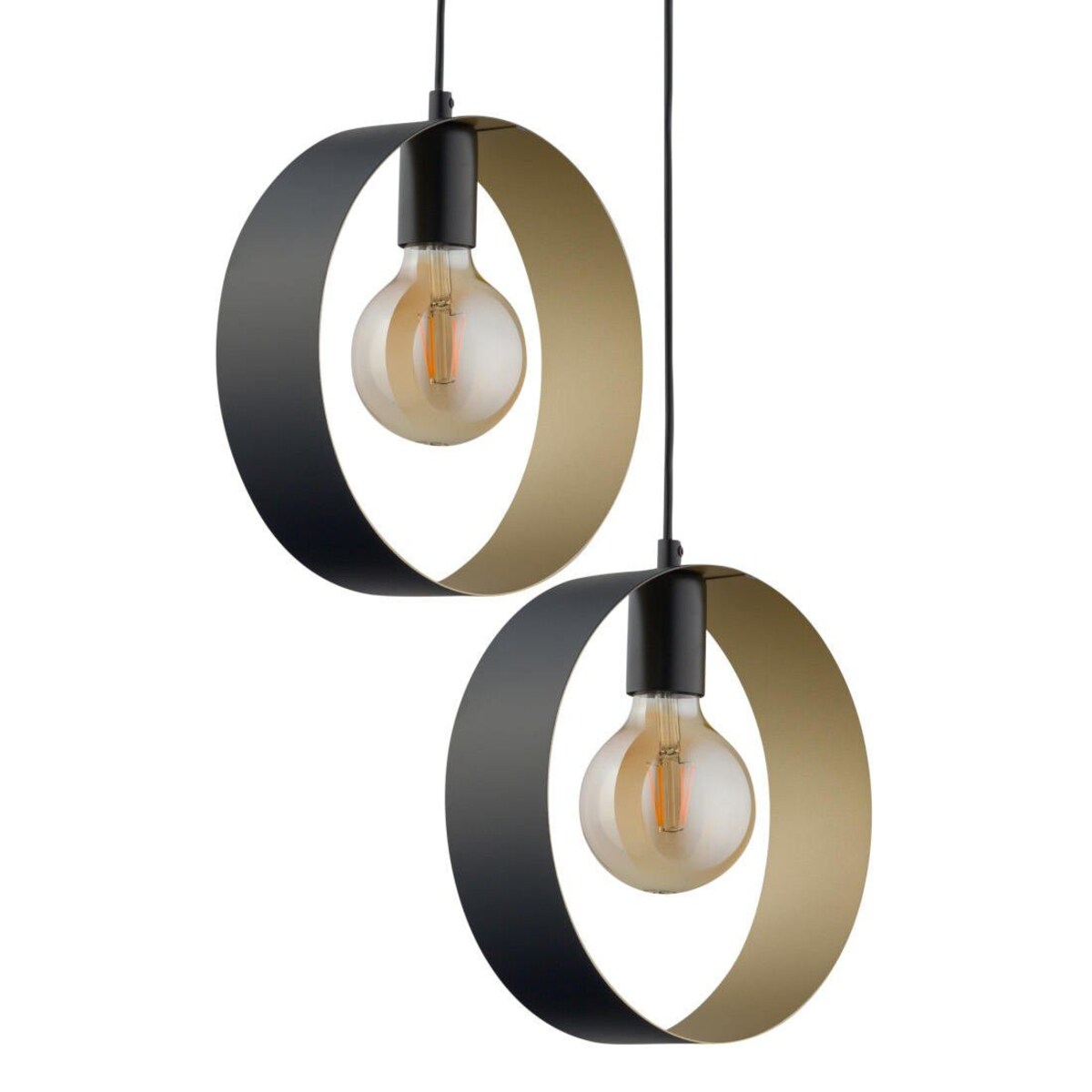 Lampa nowoczesna HOOP 32284 Sigma czarny żyrandol salonowy czarny