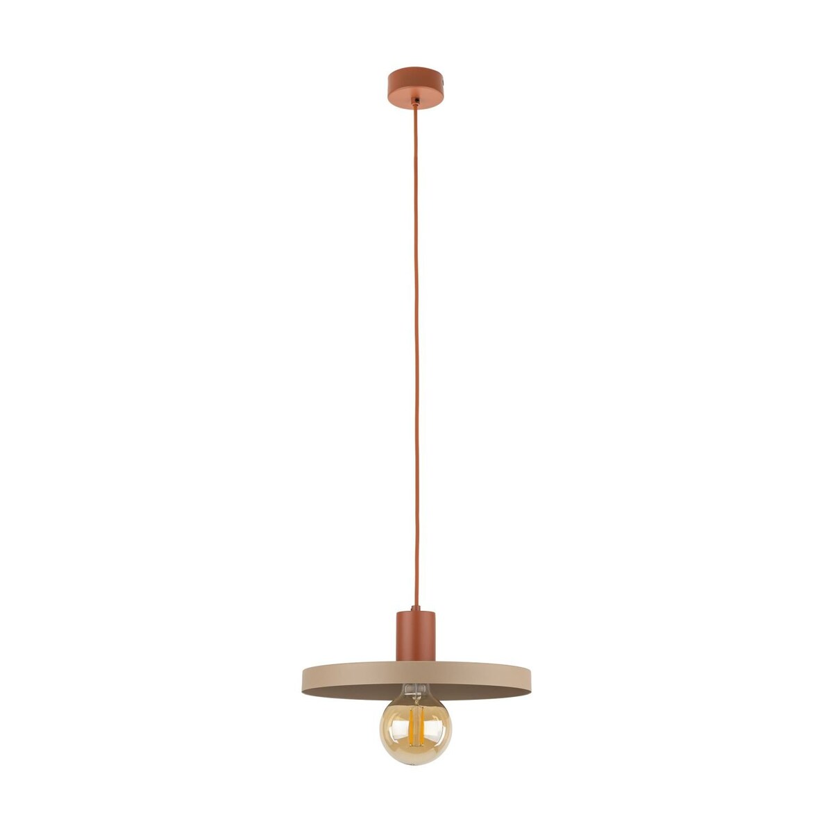 Lampa Wisząca SILA BRICK SABIA 30 Ceglasto-Beżowa E27 TK Lighting