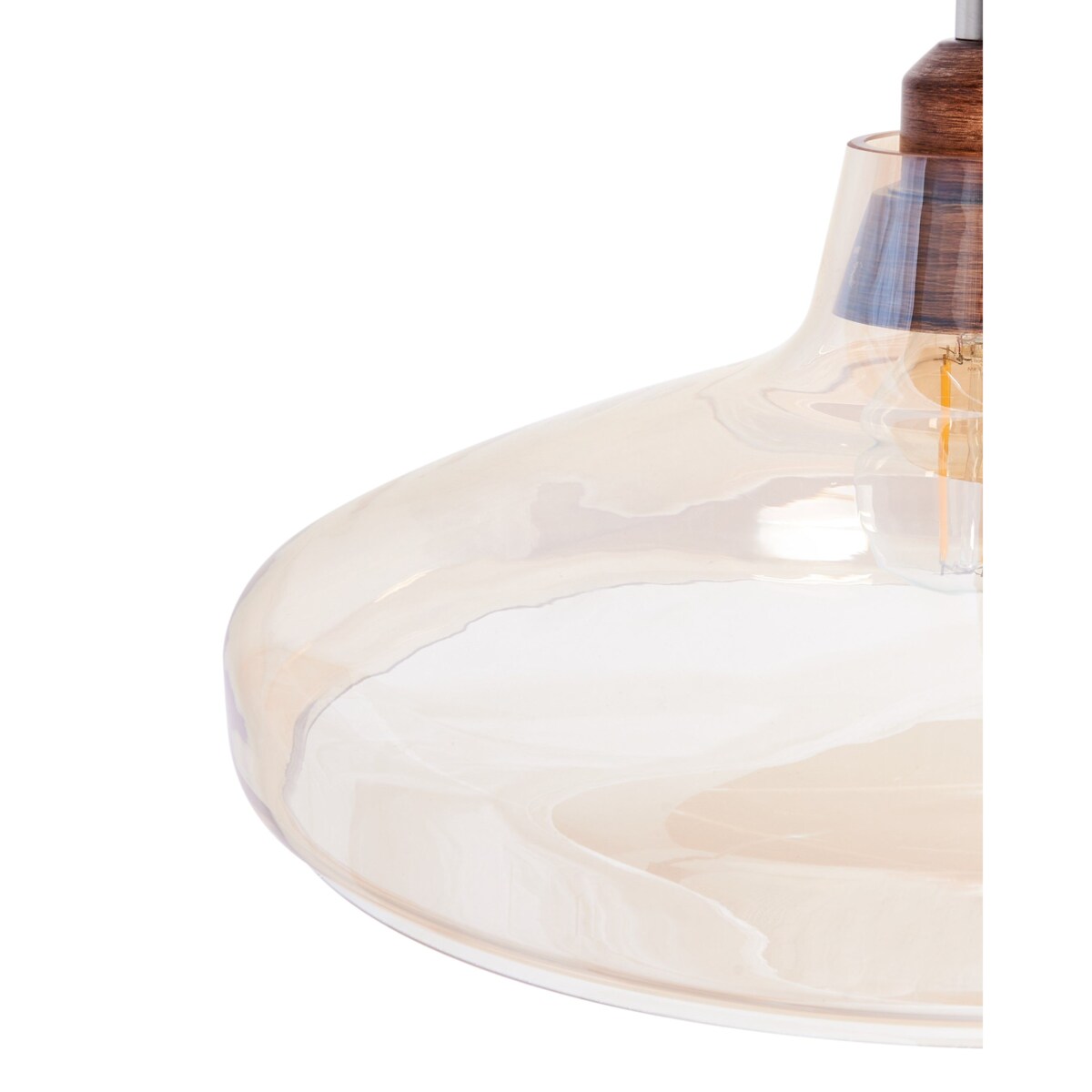 Lampa wisząca ALIKOS Szkło Złoty