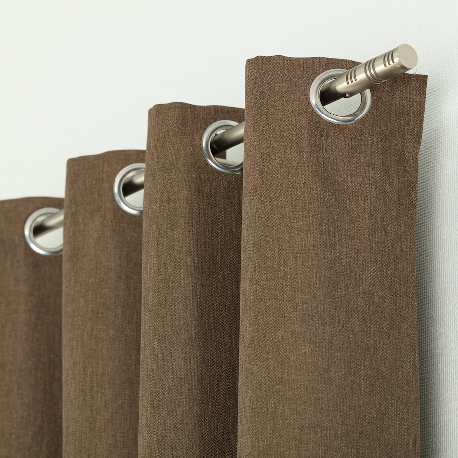 Zasłona BASIC na kółkach 140x280cm złoty brąz 1 szt. 140x280 brązowy-złoty