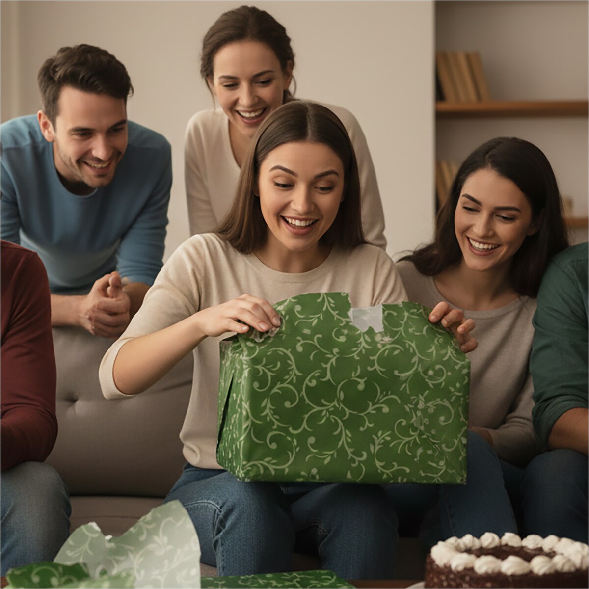 Papier do pakowania prezentów 25 METRÓW MEGAROLKA Urodzinowy Do Paczek Ozdobny