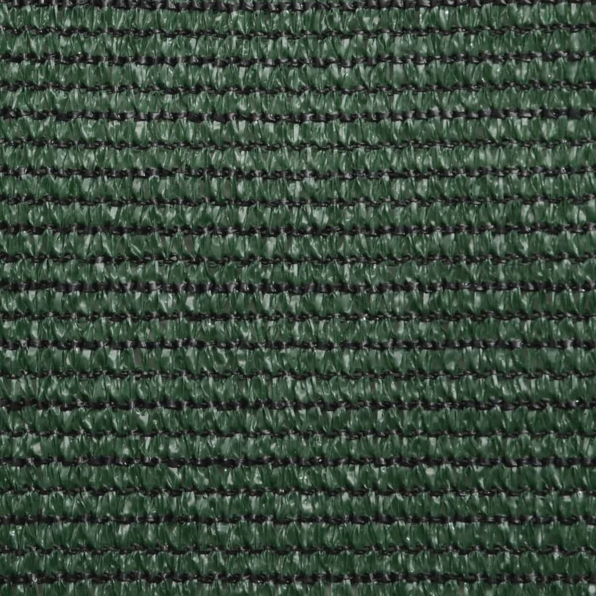 vidaXL Żagiel przeciwsłoneczny, 160 g/m², ciemnozielony, 4x5x5 m, HDPE