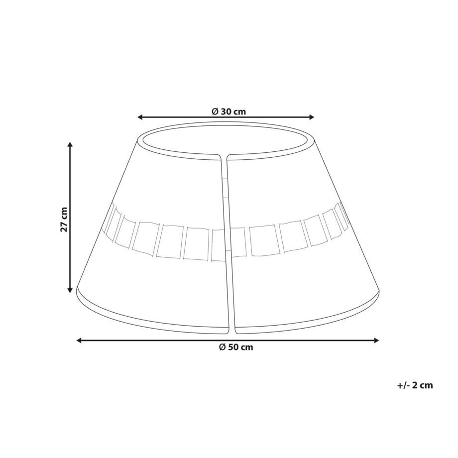 Osłonka pod choinkę Trawa morska Naturalny MARCHE