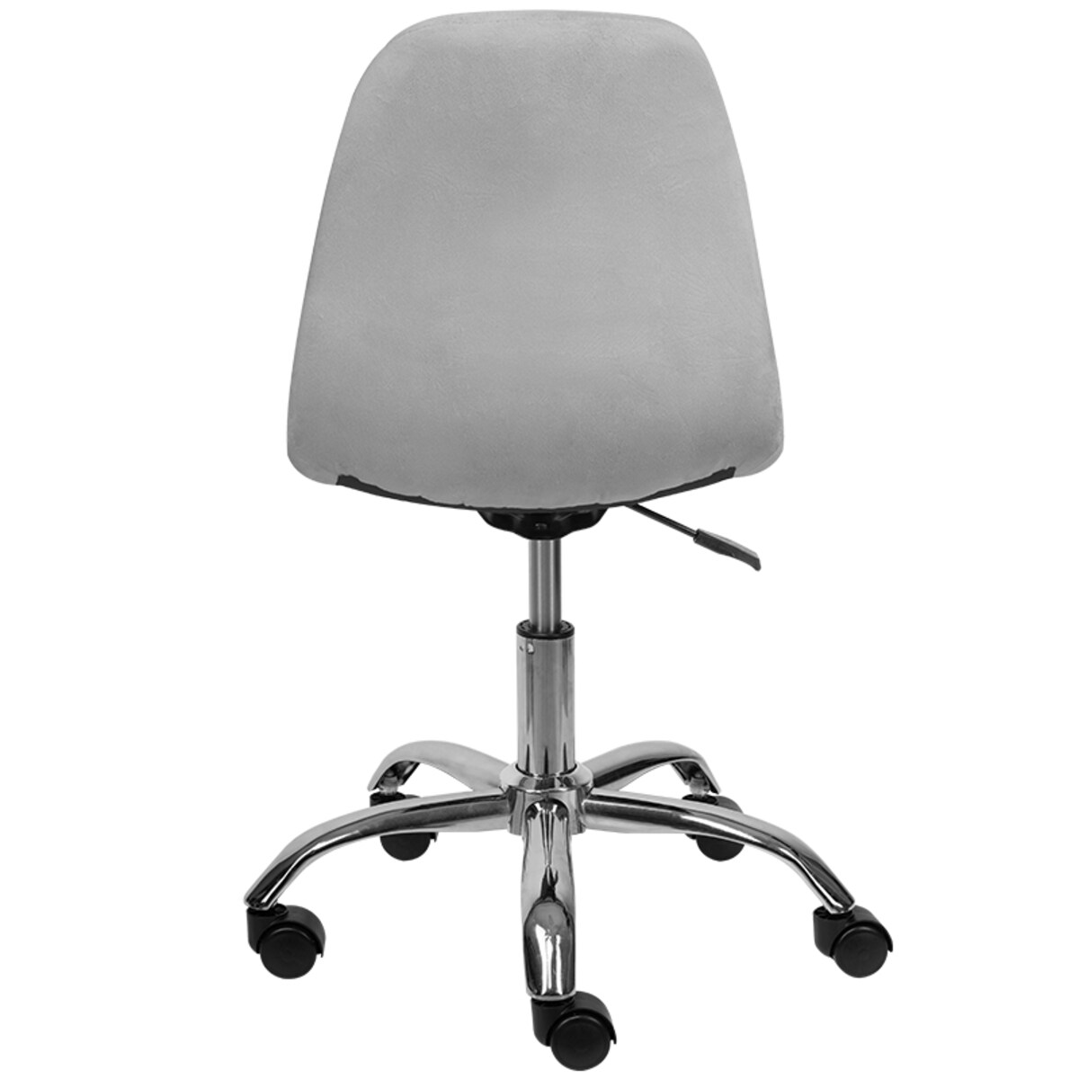 Krzesło biurowe obrotowe nowoczesne pikowane szare