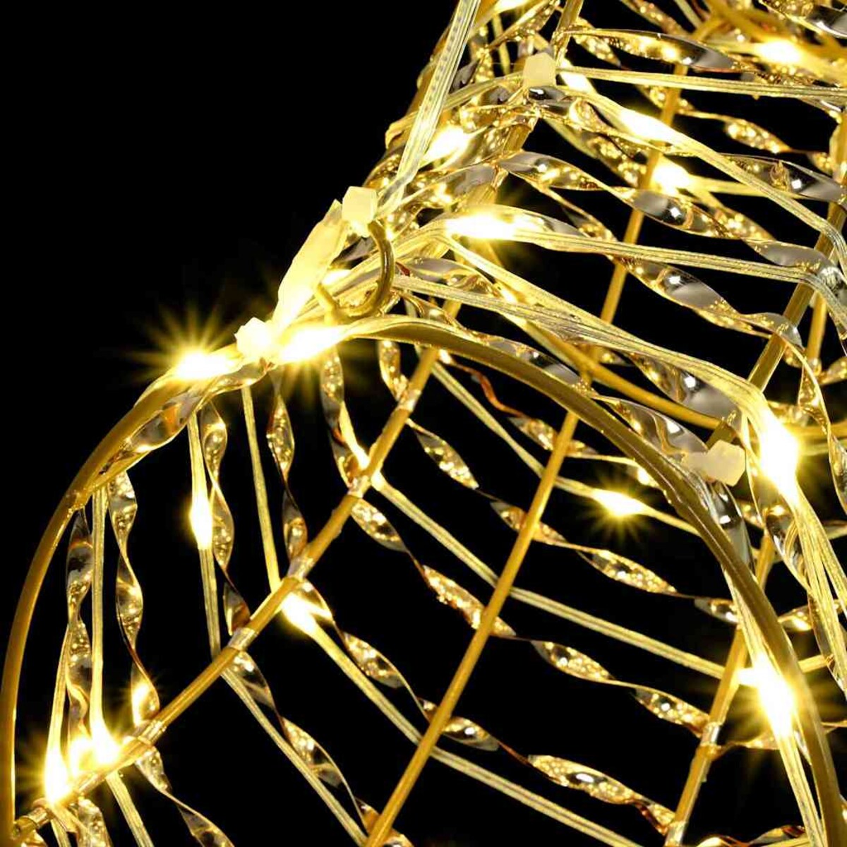 vidaXL Renifer ciągnący sanie z 140 diodami LED Ciepła biel 60 cm PET