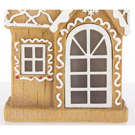 Dekoracja - piernikowy domek LED 32x23 cm