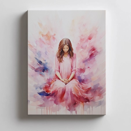 Delikatne Odcienie Spokoju, 40x50 cm, bez ramy, płótno premium na blejtramie