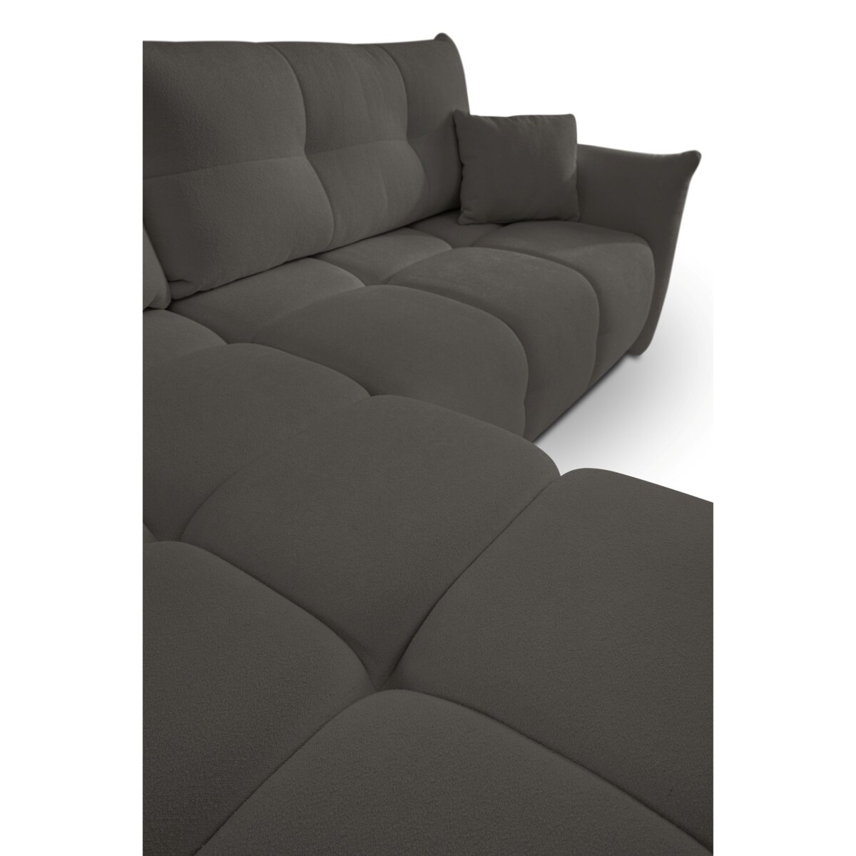 Narożnik z funkcją spania do salonu BOSE, lewostronny, grafitowy