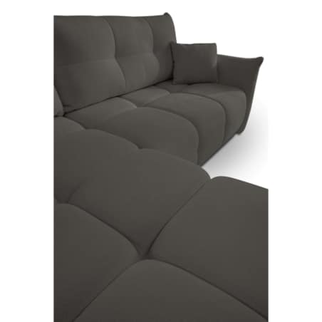 Narożnik z funkcją spania do salonu BOSE, lewostronny, grafitowy