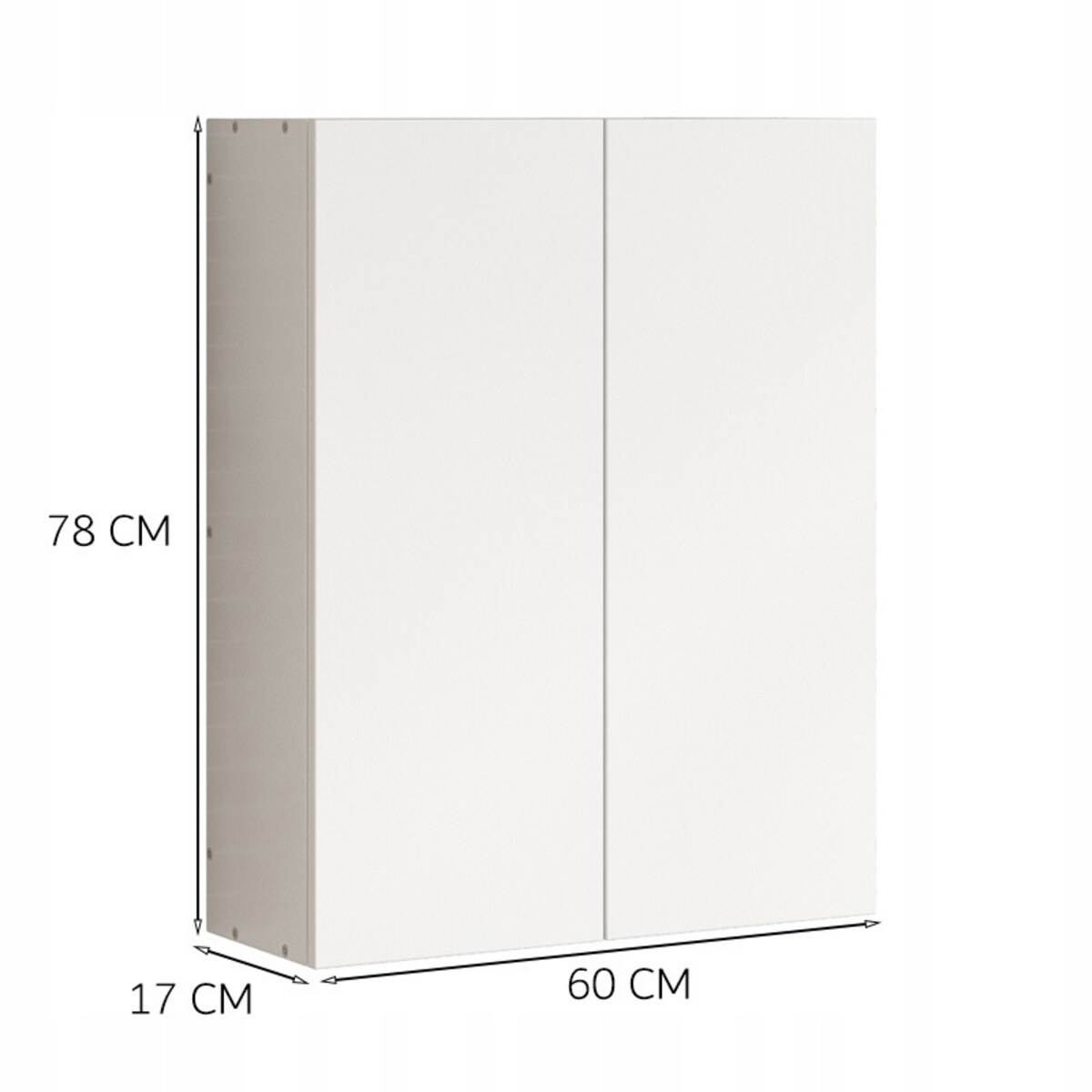 Szafka łazienkowa wisząca ścienna 3 półki 60 cm