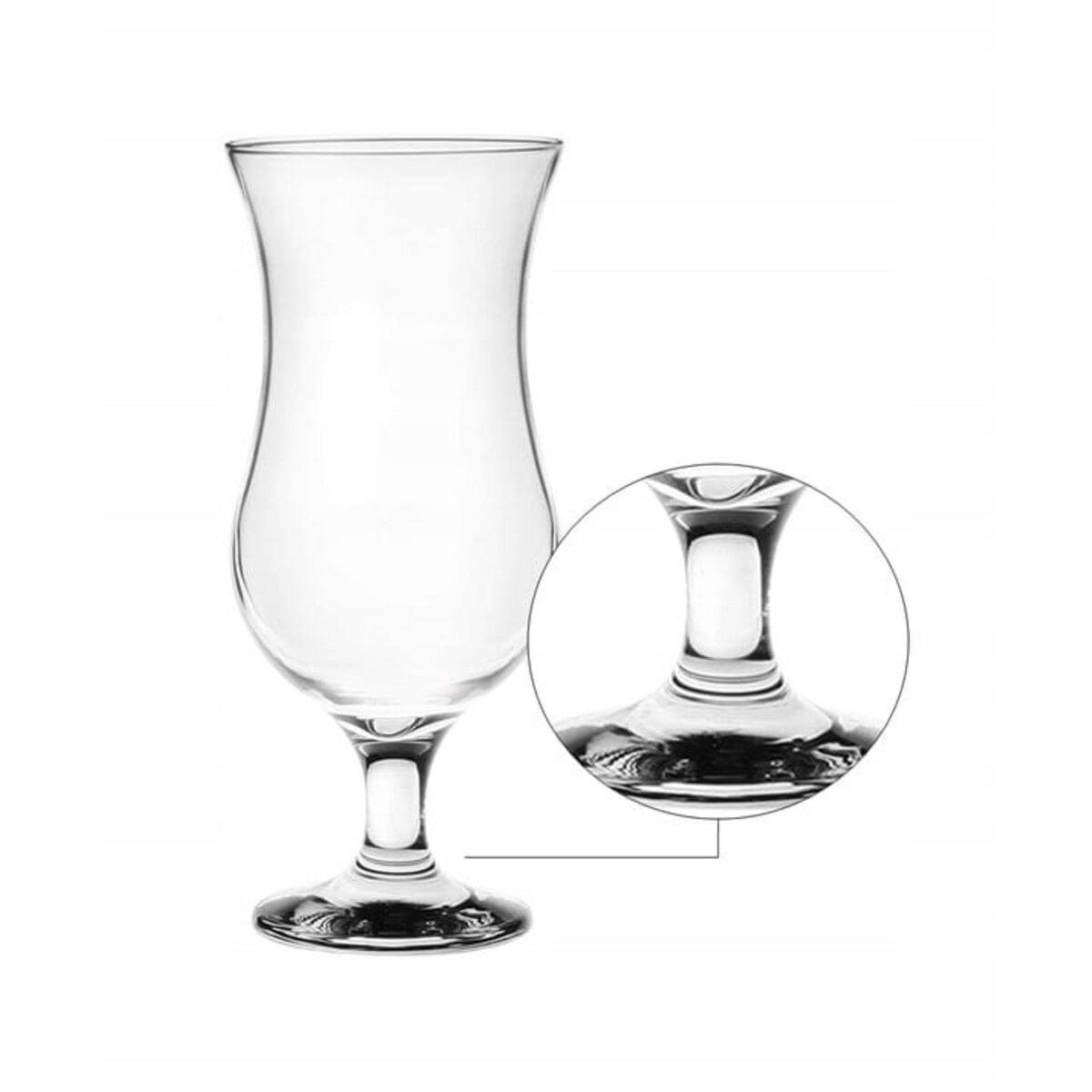 Kieliszek Koktajlowy Czerwony Nóżka 420 ml Piwo Sok Drink Koktajl Glasmark