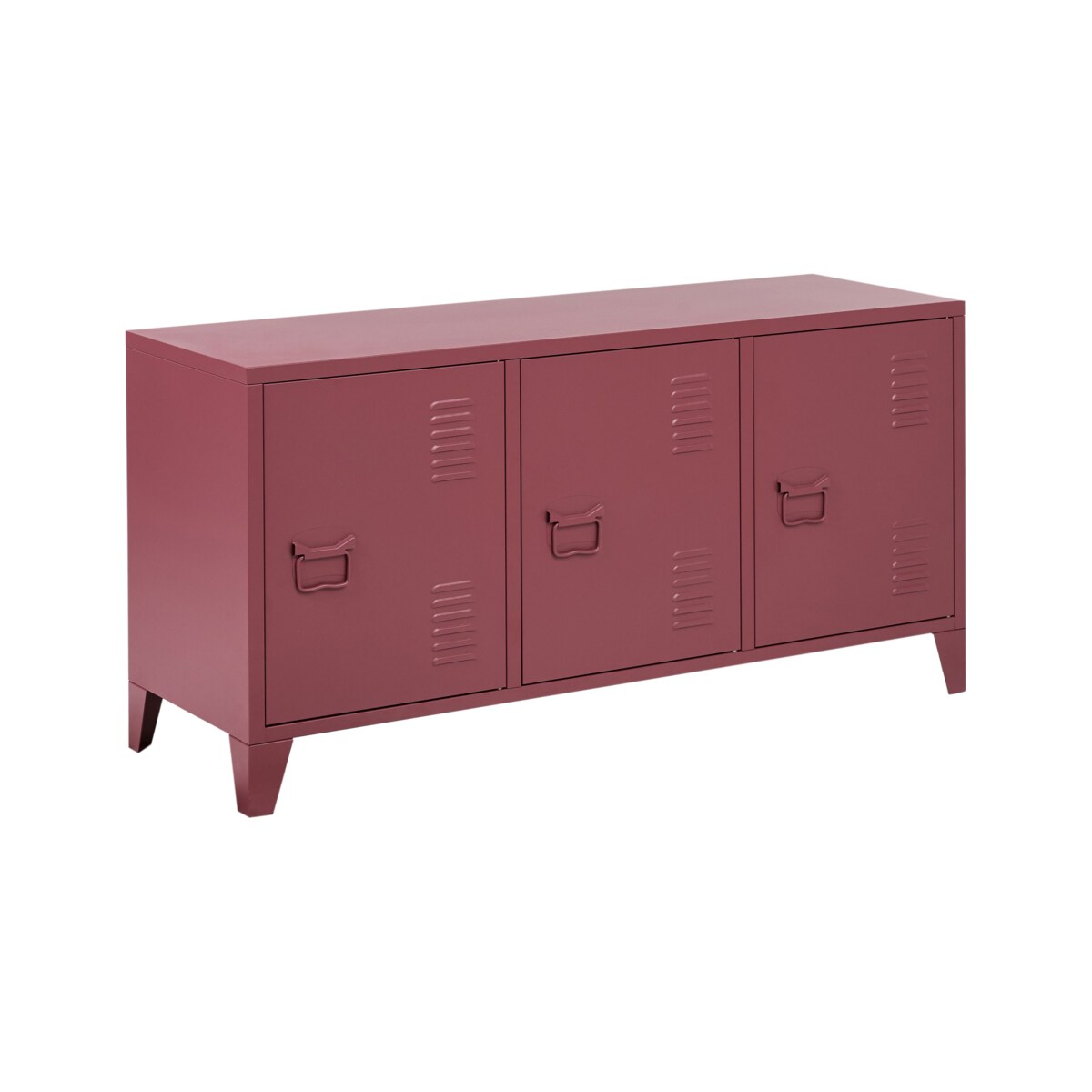 Szafka biurowa CARDIFF Metal Bordowy