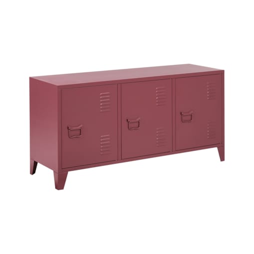 Szafka biurowa CARDIFF Metal Bordowy