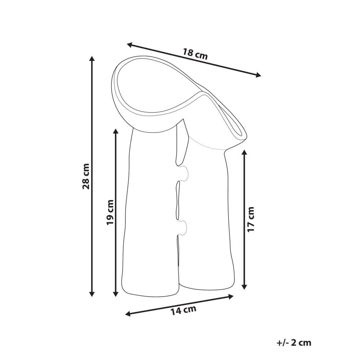 Kamionka Wazon na kwiaty 28 cm Zielony WATERPOPPY