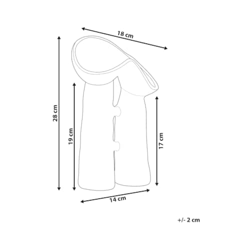 Kamionka Wazon na kwiaty 28 cm Zielony WATERPOPPY