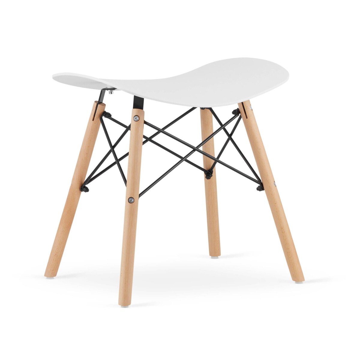 Taboret Krzesełko Do Kuchni Korfu - Biały X 3