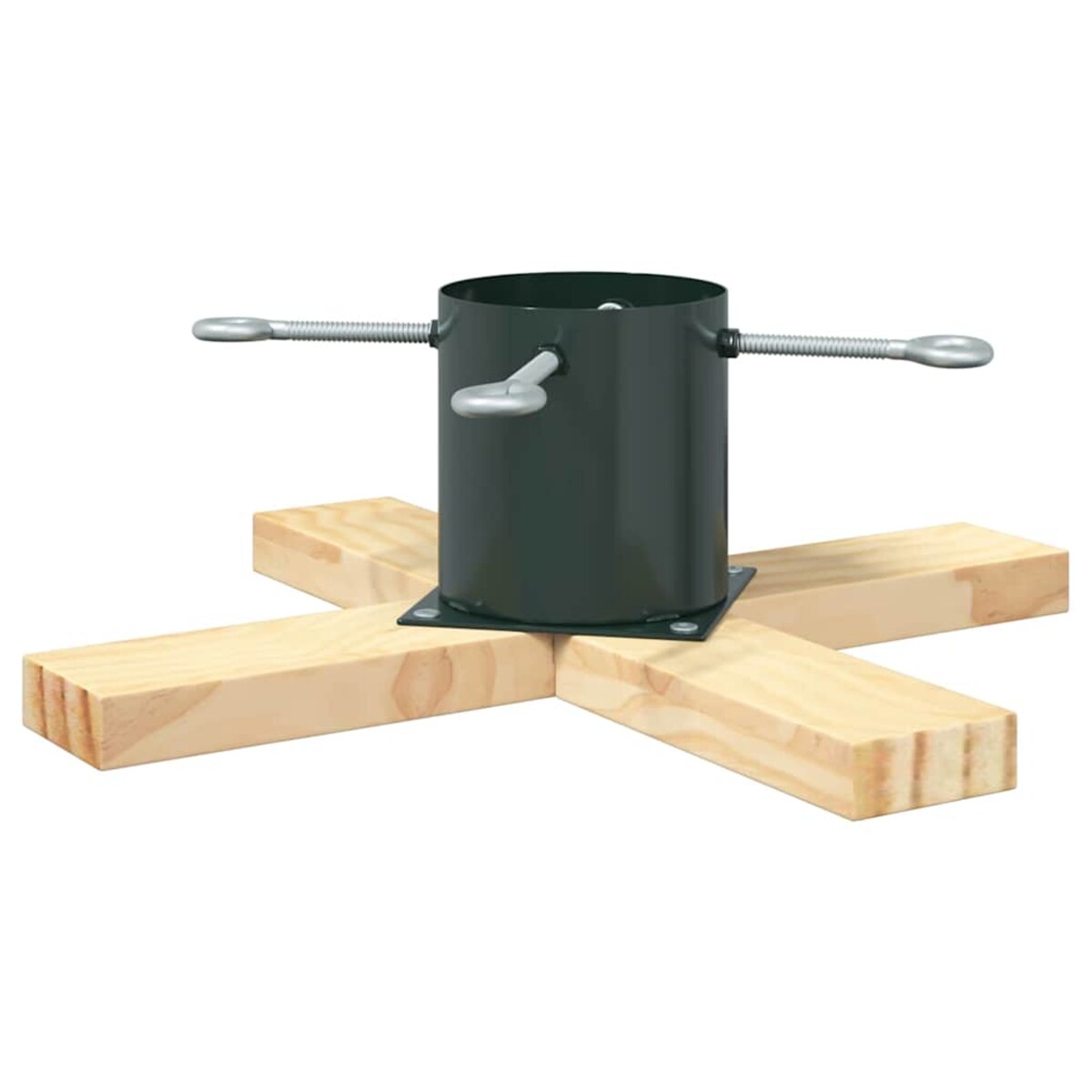 vidaXL Stojak na Choinkę Zielony 50 x 50 x 16 cm Lite drewno sosnowe