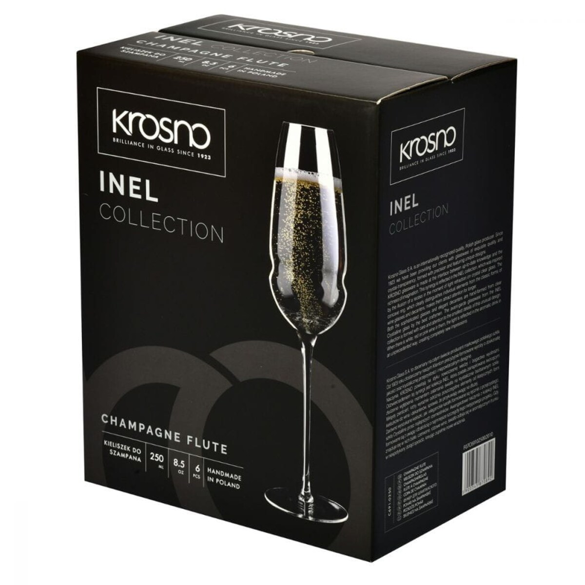 Kieliszki do Szampana Wina Białego Czerwonego i nel 250 ml Komplet 6 szt