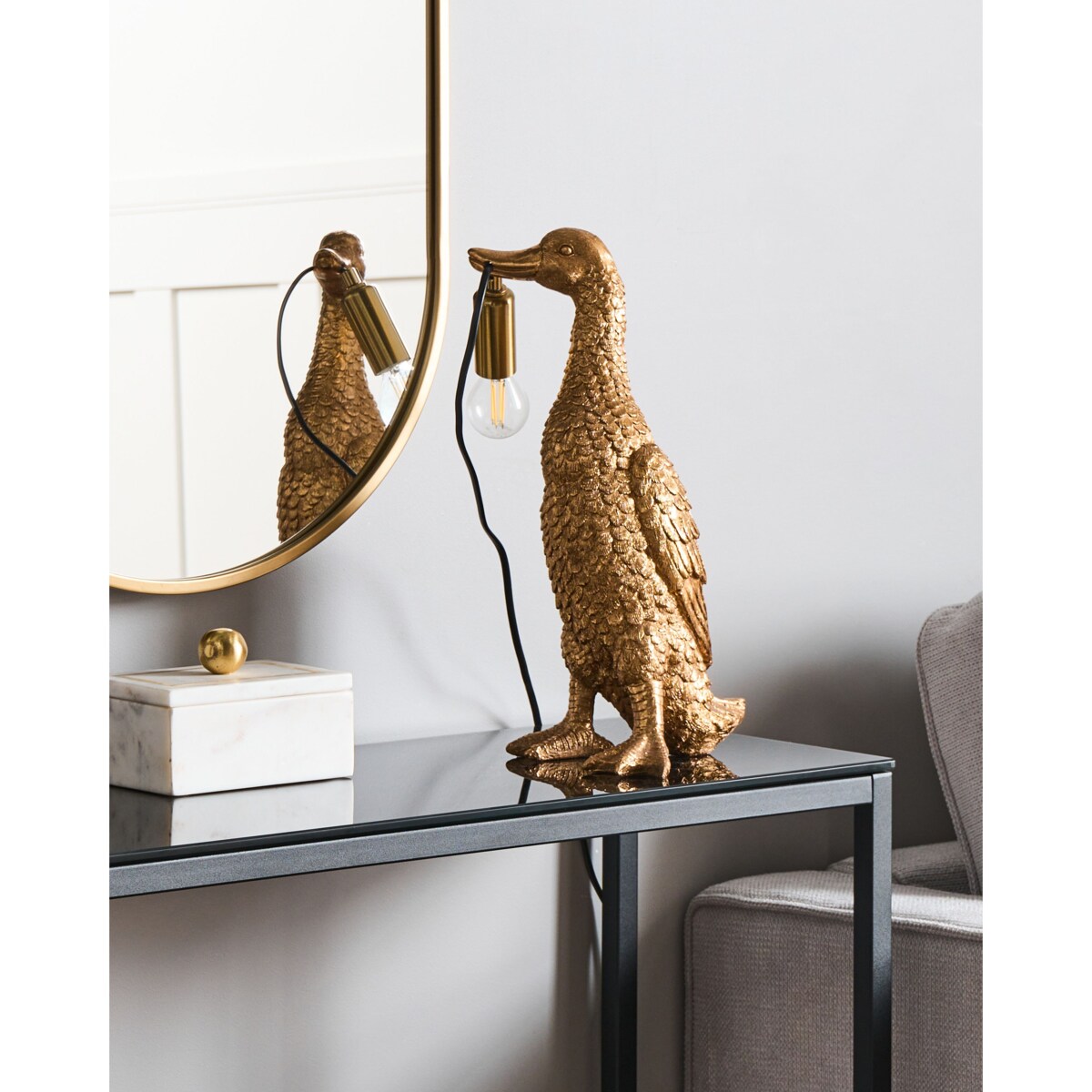 Lampa stołowa Kaczka MALAIKA Złoty