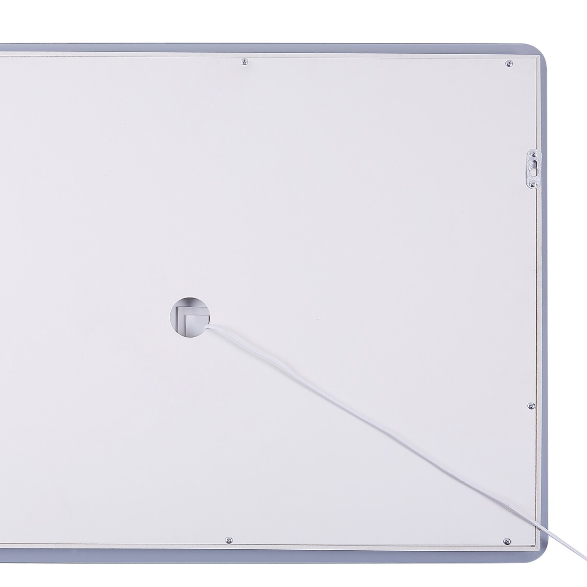 Lustro łazienkowe LED WASSY 80 cm 60 cm Srebrny