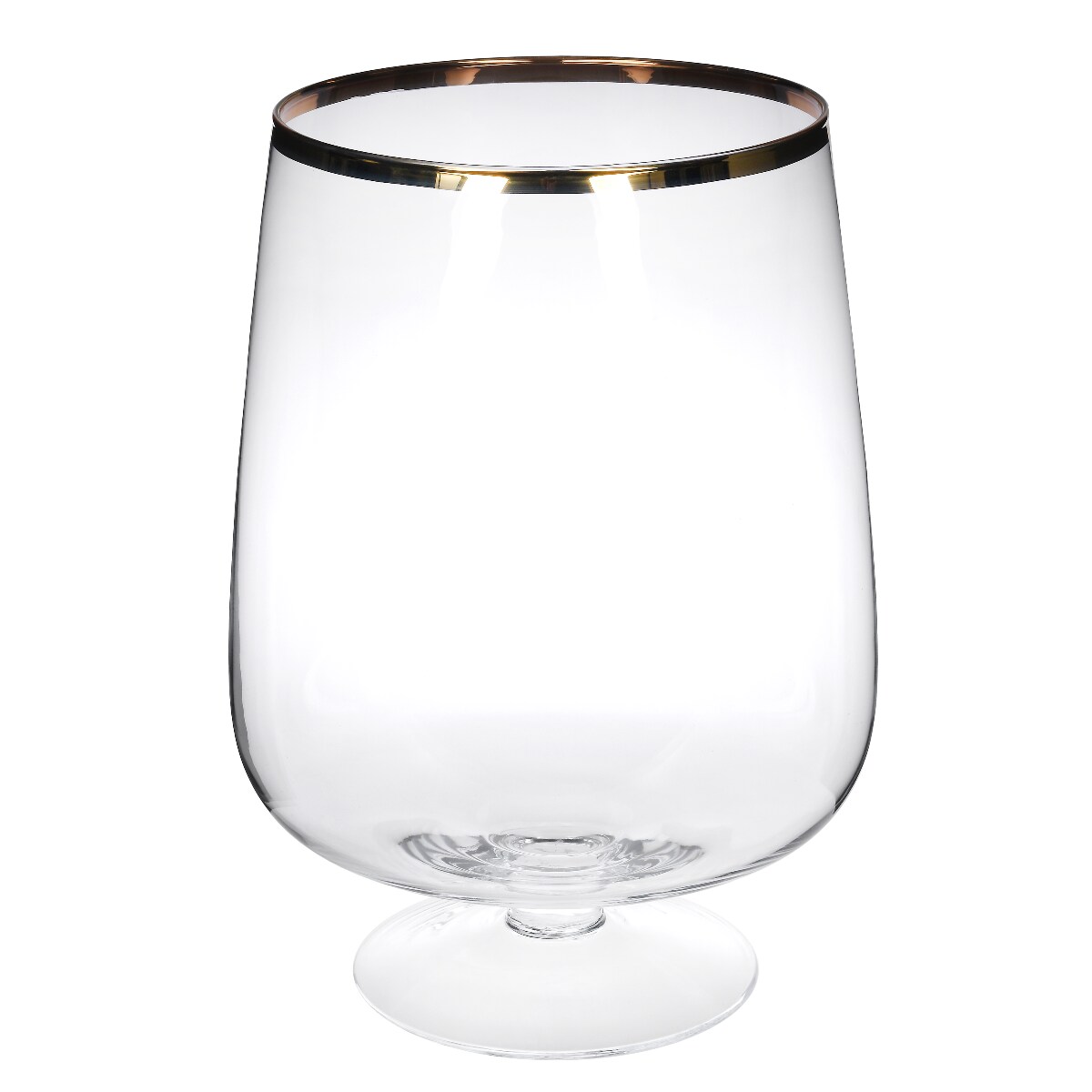 ŚWIECZNIK PURE GOLD 24X24X33 CM