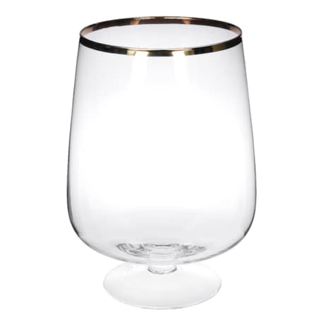 ŚWIECZNIK PURE GOLD 24X24X33 CM