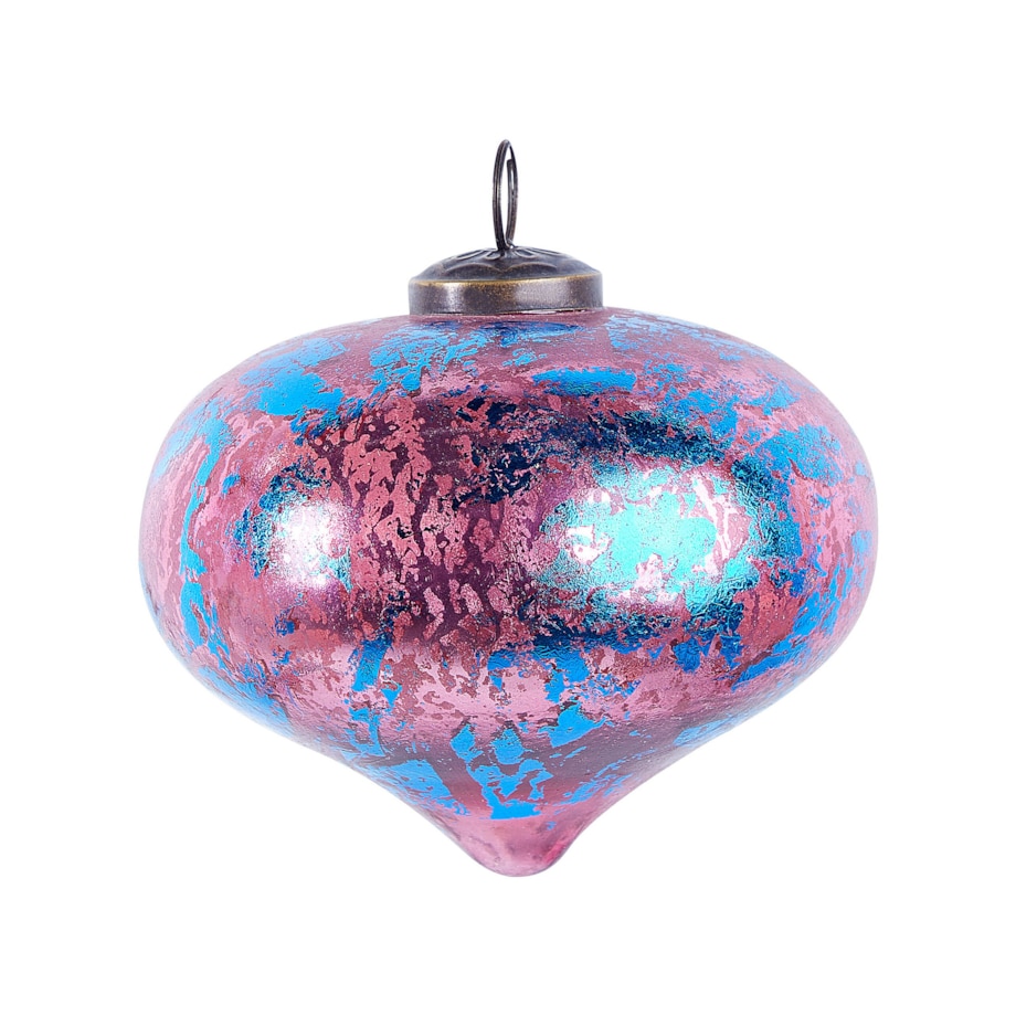 Zestaw 6 bombek szklanych różowy ASTRALE