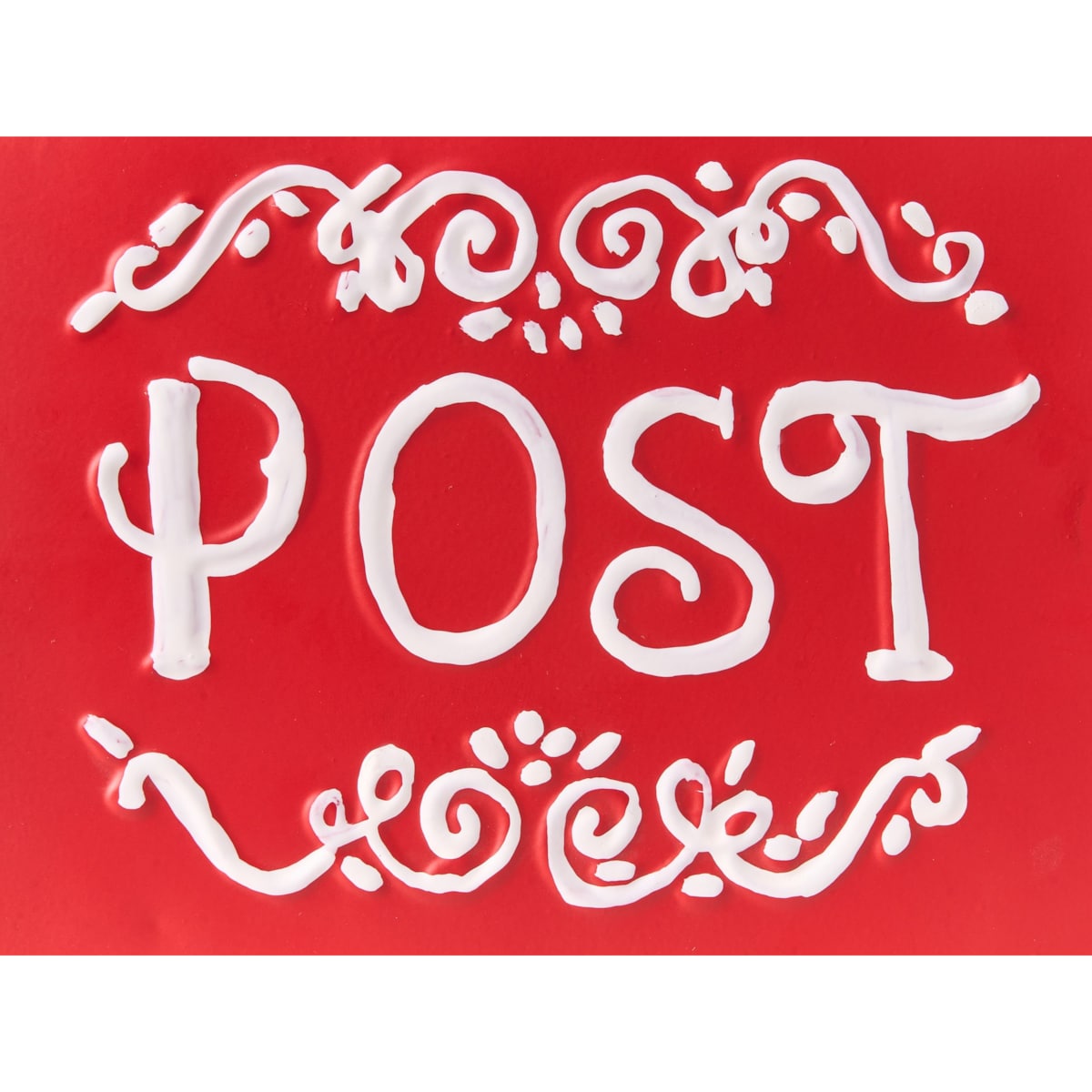 Skrzynka na listy świąteczna ESPOO 30 cm Czerwony